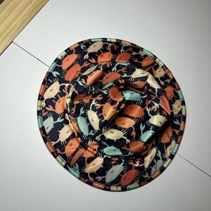 George Kids Crab Pattern Bucket Hat - Orange, Green, Black